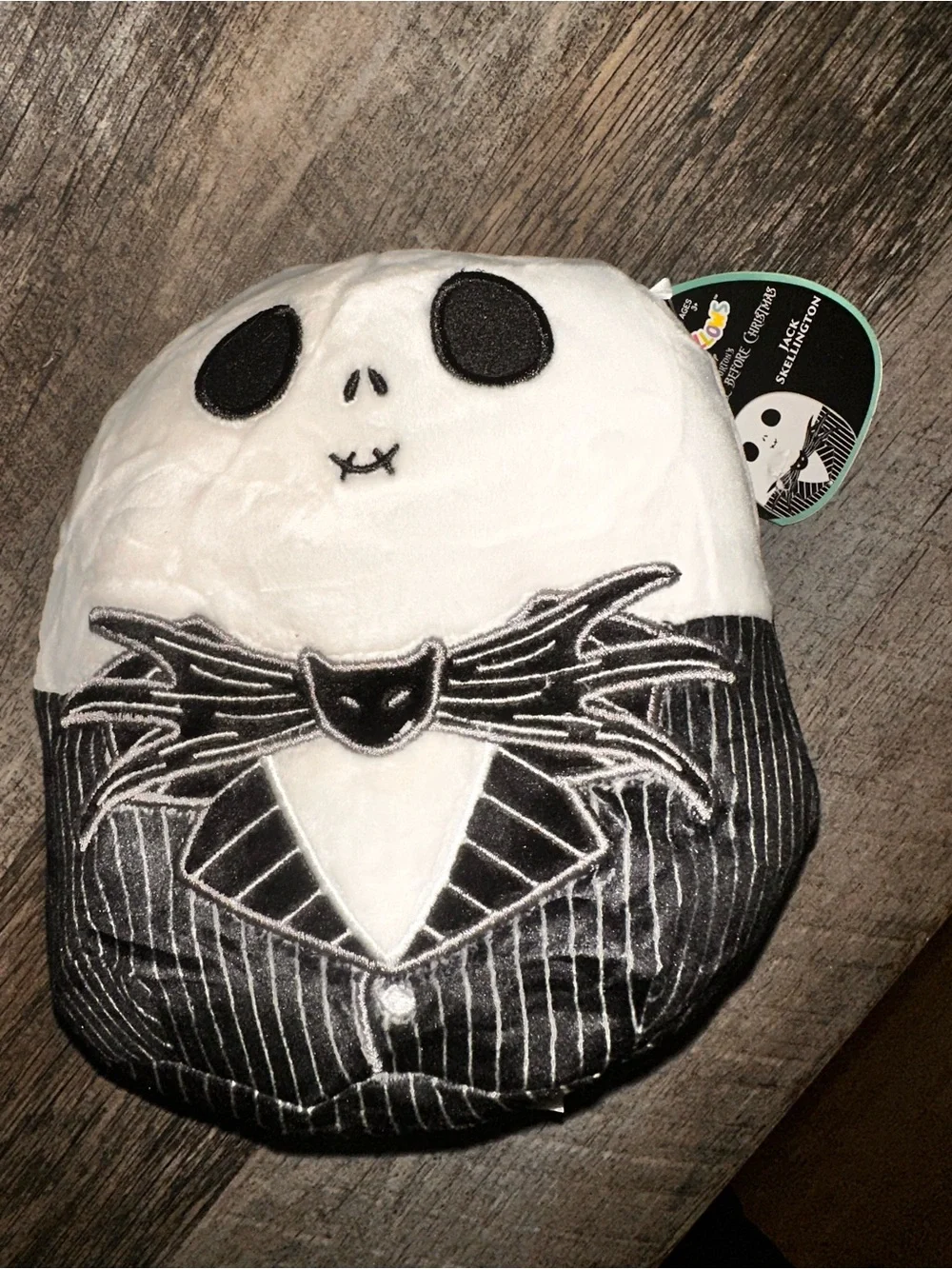 Disney Jack Skellington Plush Hood - White & Black